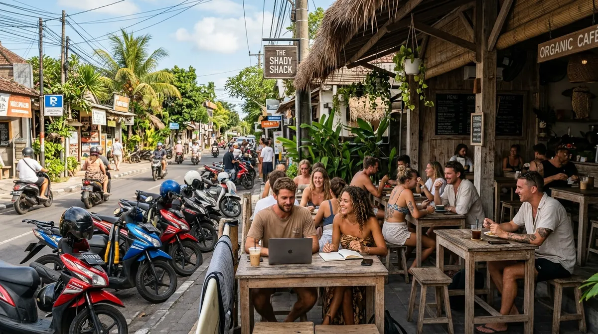 Canggu Bali cafe and beach lifestyle