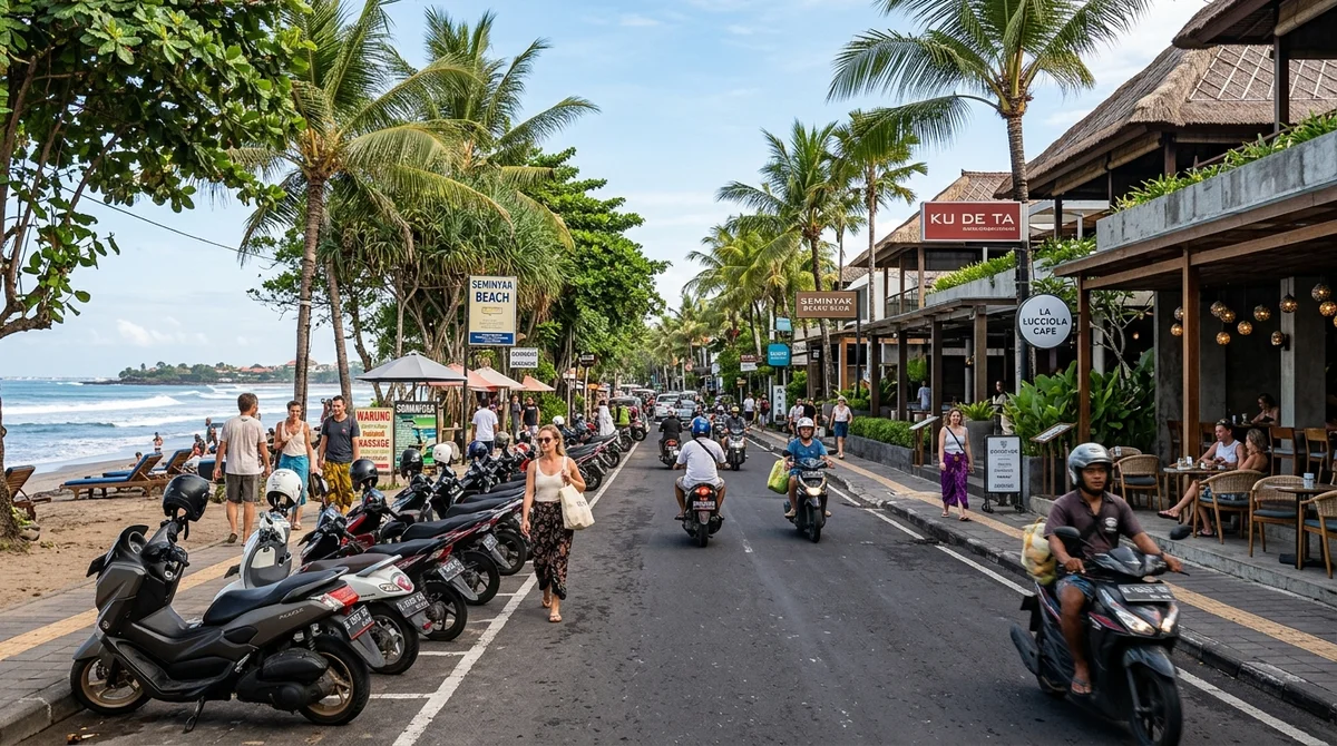 Seminyak Bali beach area for day trip base