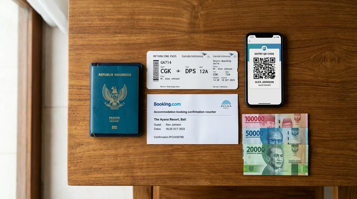 Bali visa on arrival required documents