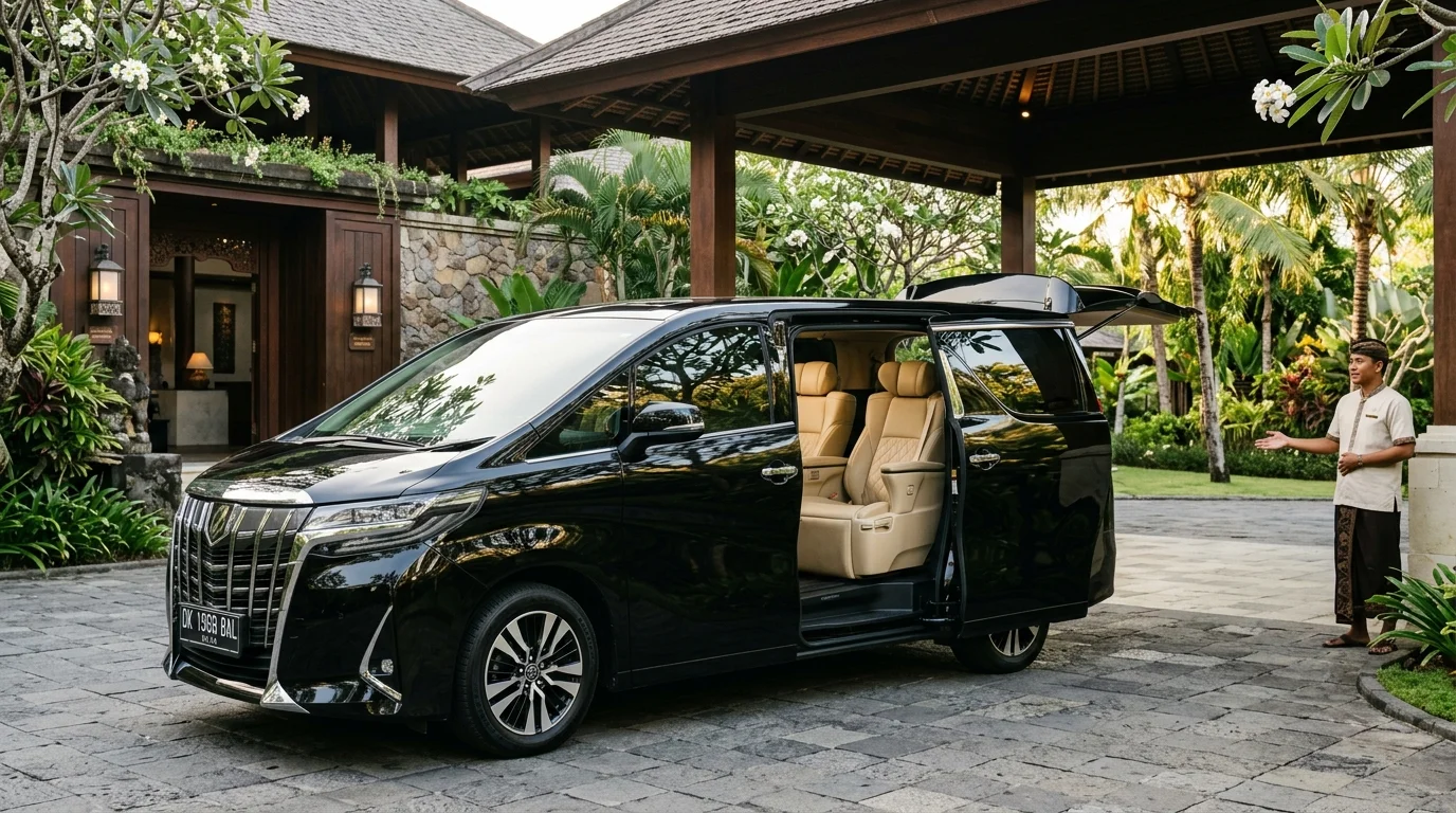 Luxury private car in Bali with driver