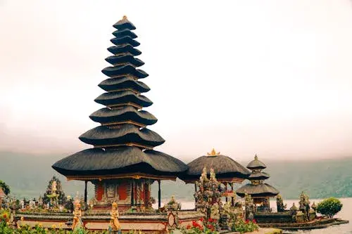 Ulun Danu Beratan Temple located in the cooler highlands of Bedugul.